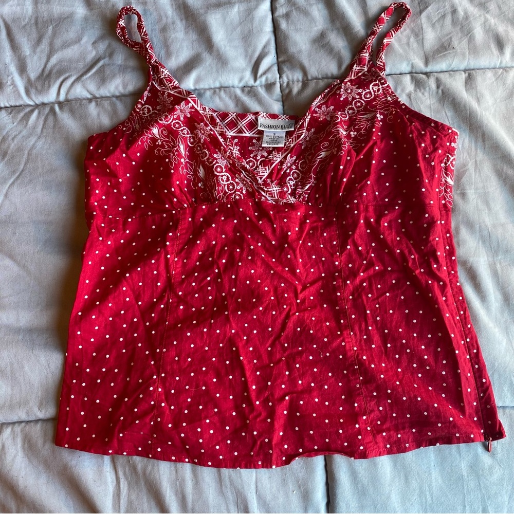 Fashion Bug Bandanna Pattern Y2K Camisole